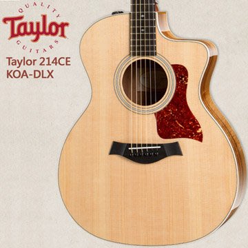 Taylor 214ce-K DLX 可插電 單板 (KAO 相思木) 民謠吉他 墨廠 含硬盒 214CEK