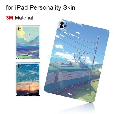 手機保護膜風景畫背膜 蘋果iPad Pro 2021 2020 2018 Air4 3M材質 全包 皮膚 背貼保護貼 滿版
