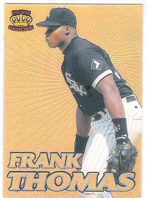 1995 PACIFIC CROWN COLLECTION #19 FRANK THOMAS 金色亮面卡