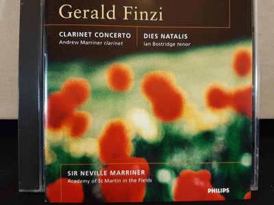 Andrew Marriner,Finzi-Clarinet.c,Dies Natalis,安德魯·馬利納，芬濟-單簧管協奏曲等，如新。