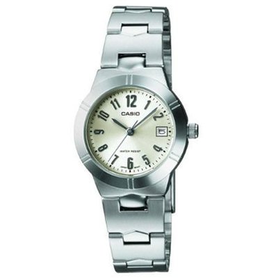 CASIO 卡西歐典雅魅力氣質淑女錶銀白 型號：LTP-1241D-7A2DF【神梭鐘錶】