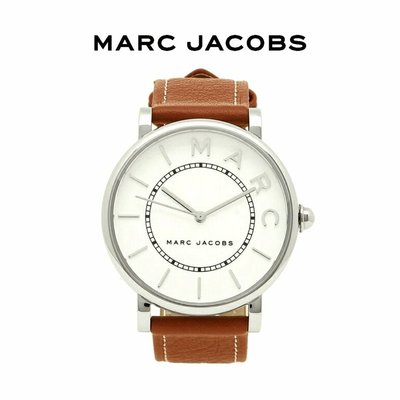 MARC JACOBS ►Roxy（ 銀色×白色×棕褐色）手錶 女錶｜100%全新正品｜特價！