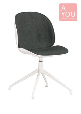 西奧多深灰布餐椅、書桌椅-可旋轉 (免運費)促銷價2900元【阿玉的家2020】