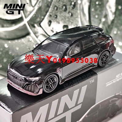 【模型擺件】【汽車模型】TSM MINI GT 1:64奧迪RS6瓦罐Audi旅行版ABT改裝仿真合金汽車模型
