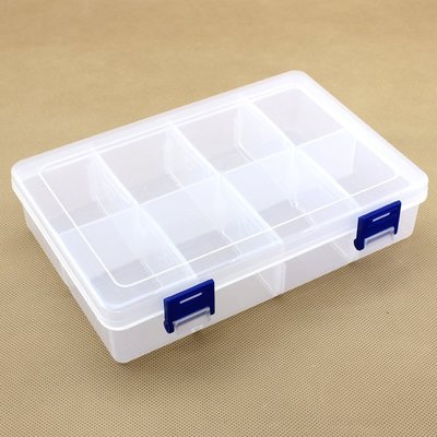 大號8格透明塑膠盒 小盒子 收納盒 電子 元件 零件 整理盒 SMD ARDUINO