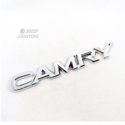 1 x  ABS豐田豐田CAMRY凱美瑞冠美麗汽車改裝車標車尾車身貼CAMRY車標-飛馬汽車