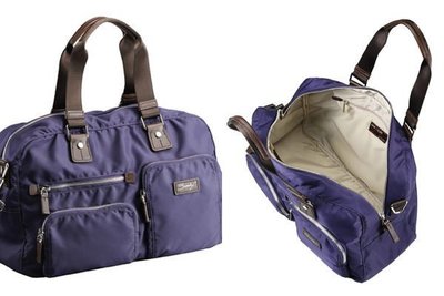 美國品牌sumdex靛紫色.防水尼龍.輕量斜背包.側背包.手提包.出國隨身包