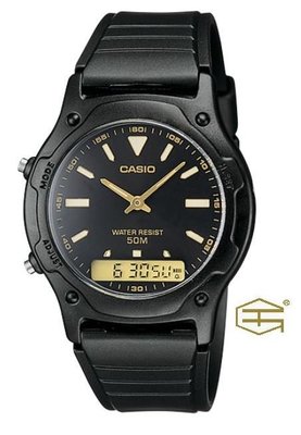 【天龜 】CASIO 經典時尚 雙顯示錶款系列 AW-49HE-1A