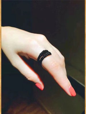現貨熱銷-泰國佛牌正品 AJ蒲娜空 象靈戒指 會動的戒指黑色分尺碼男女同款 爆款