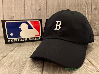 塞爾提克~MLB 美國大聯盟 帽子 波士頓 REDSOX 紅襪隊 可調式 小繡標 棒球帽 老帽 鴨舌帽 運動帽-黑色色