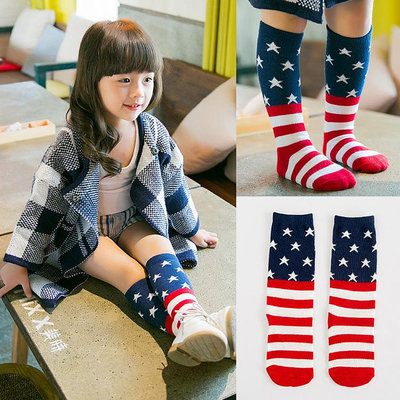 兒童襪子 星星條紋童襪 創意個性棉襪中筒襪廠家直供襪套XS046