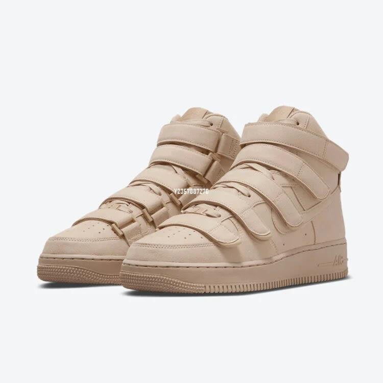 Billie Eilish x Nike Air Force 1 High 奶茶色滑板鞋DM7926-200 男女