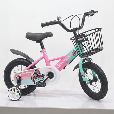 新款兒童自行車12寸14寸16寸碳鋼車架帶輔助輪中小大童腳踏車輕便兒童自行車 腳踏車 山地車 兒童單車