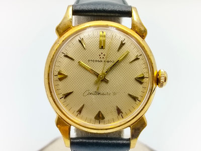 【ETERNA】ETERNA-MATIC綺年華  金丁布紋面 鍍金自動 經典錶款 機1249T
