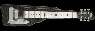 詩佳影音現貨 Gretsch G5715 Lap Steel金屬滑棒夏威夷鋼弦電吉他閃粉黑色影音設備