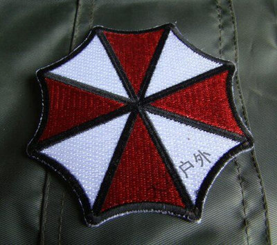 創客優品 生化危機 Umbrella（安布雷拉）臂章 胸章 保護傘刺繡徽章HW707