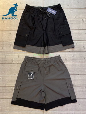 塞爾提克~英國袋鼠 KANGOL 男生 短褲 工作口袋 工作褲 即膝 速乾機能 彈性添加 薄款超舒適