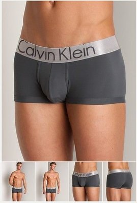 【Yisz World】Calvin Klein CK-Steel Microfiber低腰四角內褲_雪貂灰