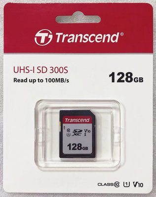 128G Transcend創見SD記憶卡 SD卡 UHS-I U1 SDC300S SD大卡TS128GSDC300S