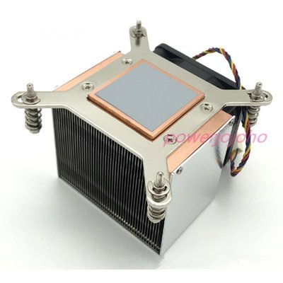 【熱賣精選】全新2U桌上型電腦服務器CPU散熱器LGA2011針CPU風扇側吹銅鋁正方形