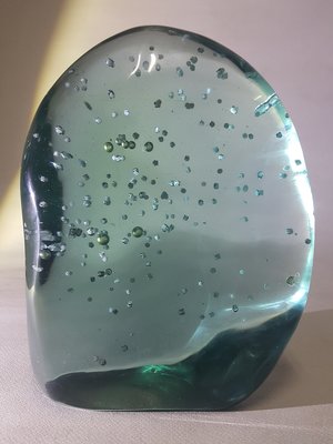 [銀九藝] 天然火山琉璃 綠曜石 開運能量 原礦石