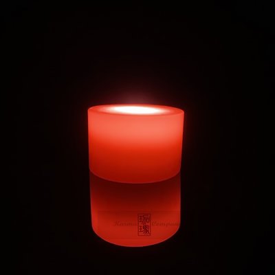 珈瑪-6小時LED蠟燭燈-小型*1粒(USB充電附電源線)-桃紅色LED純蠟蠟燭防水電子蠟燭燈 供佛燈充電式蠟燭充電蠟燭