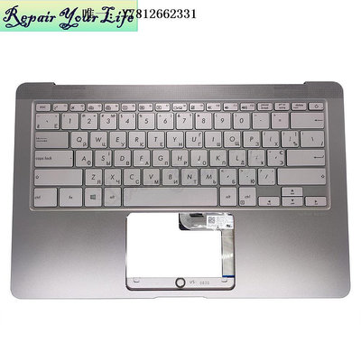 電腦零件全新華碩ASUS UX490UA ZEBOOK UX490 背光 銀灰C殼 筆記本鍵盤 UA筆電配件