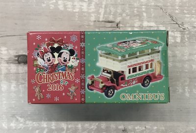 《HT》純日貨TOMICA 多美東京迪士尼樂園2016聖誕節 米奇米妮雙層巴士遊覽車
