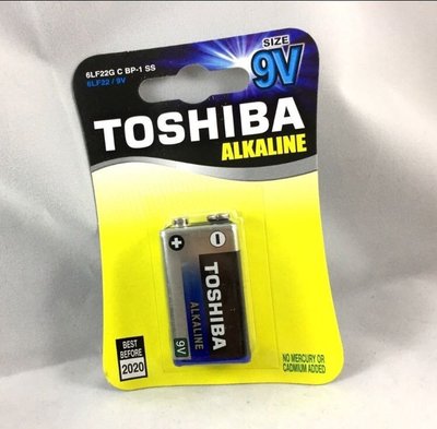 TOSHIBA ALKALINE 9V 鹼性電池 電力持久 樂器 電器用品專用