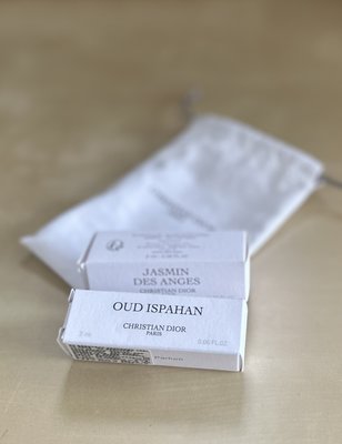 Dior迪奧香氛世家系列-伊斯帕罕玫瑰+晚夏茉莉香氛 2ml +小束口袋 針管香水