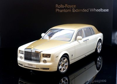 【M.A.S.H】現貨特價  Kyosho 1/18 Rolls Royce Phantom EWB  白/金