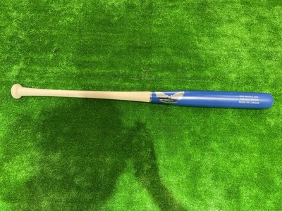棒球世界全新SAM BAT 進口加拿大紅楓木壘球棒 (實心蝙蝠棒) 輕量化特價藍色頭原木握把