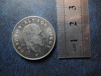 【寶家】挪威1996皇冠1克朗  25mm錢幣收藏 亨立克[品像如圖]@566