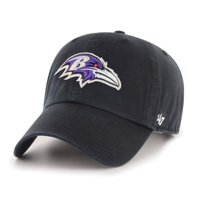 【PD帽饰】47 Brand NFL 巴爾的摩烏鴉 '47 CLEAN UP 軟版 可調 金屬環扣 彎帽 老帽