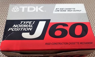 TDK J60 60分鐘 空白錄音帶 膠捲錄音機 卡式錄音帶 錄音帶 空白卡帶