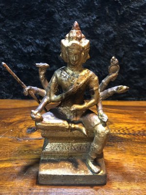 『華山堂』老件 泰國請回 早期精緻造型老銅雕四面佛 大梵天王 創造天地之大神