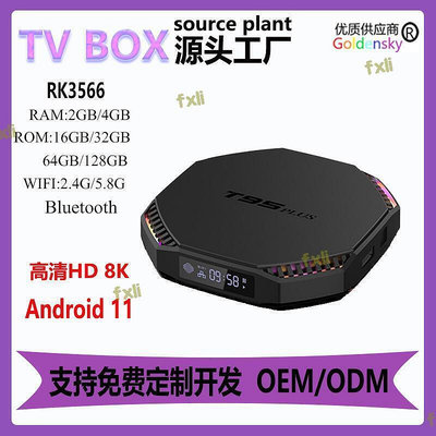 好康t95plus新款rk3566高清8k安卓11 電視機頂盒 tv box    購物
