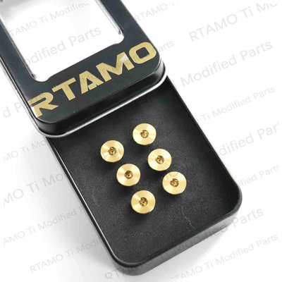 瑞莫 汽車方向盤改裝MOMO/NARDI鈦合金螺絲M5套裝多色(6顆送扳手)螺絲超夯 正品 現貨