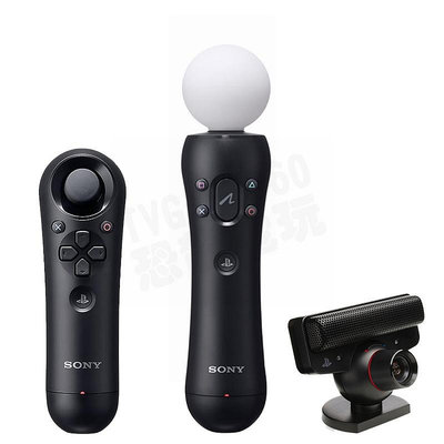 【二手商品】SONY PS3 原廠 PS MOVE PS EYE 視訊攝影機 動態控制器 左手控制器+右手控制器 裸裝