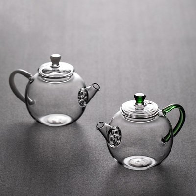 現貨熱銷-天一閣丨日式玻璃小號泡茶壺功夫茶具透明耐熱帶過濾復古風單壺茶壺單壺