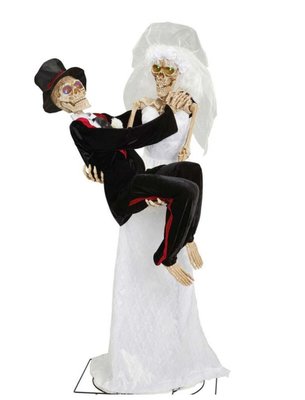 ღ馨點子ღ 萬聖節骷髏新娘 裝飾 擺飾 道具 展示品 Newly Dead Skeletons #1487020