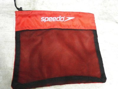 【n0900台灣健立最便宜】2017 SPEEDO泳界第一品牌-游泳收納網袋 尺寸：18X20CM