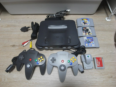 二手 日本製 Nintendo 任天堂64 N64 主機 美規機 配件齊全 附遊戲 功能正常