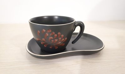 WORKING HOUSE 絕版款 禪風  牡丹咖啡杯組 花茶杯 杯盤造型設計 獨特款式 可放手工餅乾