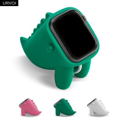 蘋果手錶充電支架 適用於Apple watch7充電支架 iwatch1-7代通用充電硅膠支架創意卡通恐龍充電支架