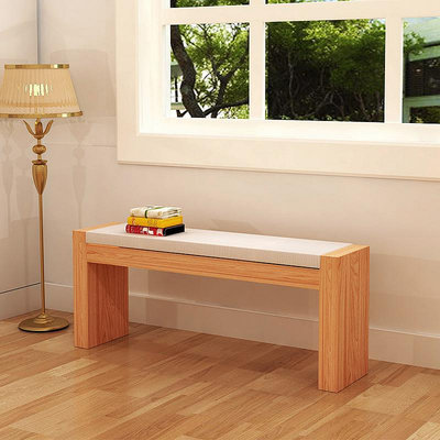 現代簡約卡座沙發椅長方形換鞋凳長凳長椅長條原木床尾凳長板凳