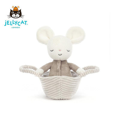 新品特惠*英國Jellycat酣睡小老鼠玩具新品可愛毛絨安撫寶寶玩偶花拾.間