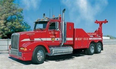ITALERI 1/24 L.A. FIRE DEPT.RECOVERY TRUCK 卡車救援車 (3843)