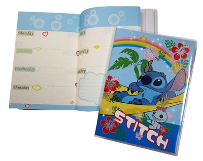 【卡漫迷】Stitch 日記本 ㊣版 史迪奇 記事本 筆記本 備忘錄 Memo Book 約 11 * 15cm ~ 1 9 9 元