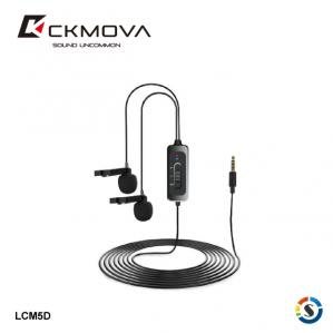 CKMOVA  LCM5D (3.5mm)接頭 全向電容式雙頭領夾式麥克風 適用相機/手機 公司貨